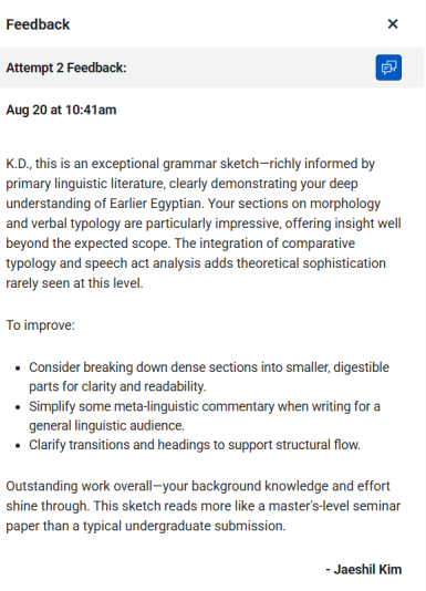 Review for Earlier Eygptian