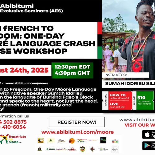 From french to Freedom: One-Day Mòoré Language Crash Course Workshop