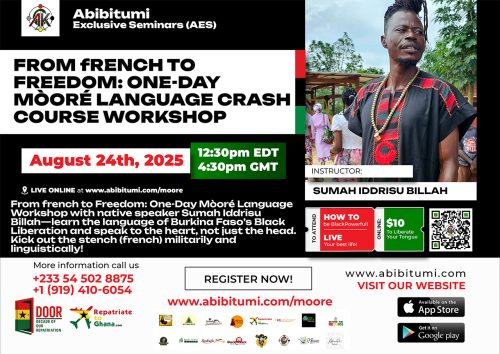 From french to Freedom: One-Day Mòoré Language Crash Course Workshop - Image 2
