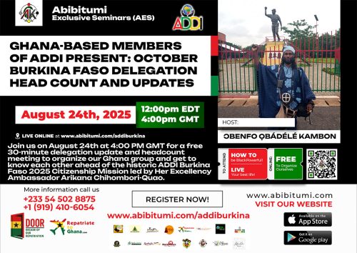 ADDI Ghana's Burkina Faso 2025 Delegation Update & Headcount Meeting (FREE)