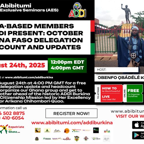 ADDI Ghana's Burkina Faso 2025 Delegation Update & Headcount Meeting (FREE)