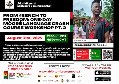 Pt 2: From french to Freedom: One-Day Mòoré Language Crash Course Workshop