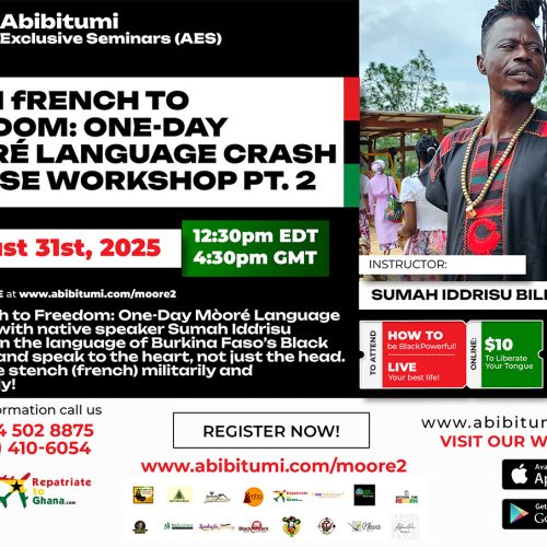 Pt 2: From french to Freedom: One-Day Mòoré Language Crash Course Workshop