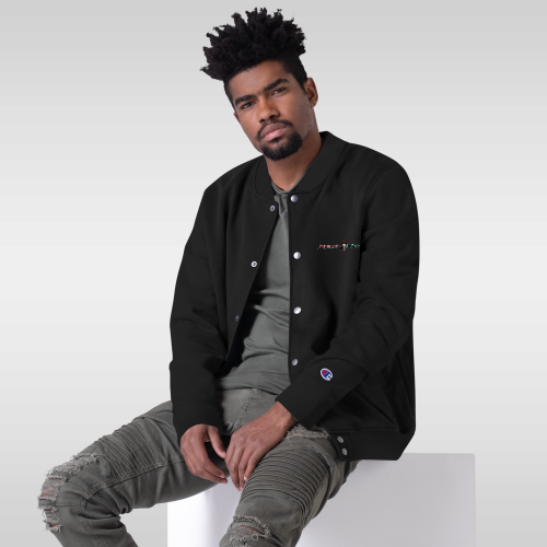 Abibitumi Embroidered Champion Bomber Jacket - Image 2