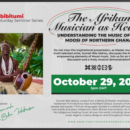 34. SSS Video Recording: The Afrikan Musician as Healer - Understanding the music of the Moosi of Northern Ghana