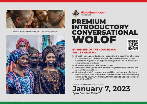Premium Introductory Conversational Wolof 2023