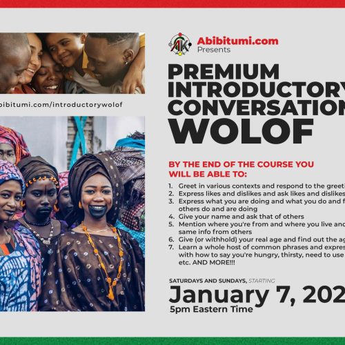 Premium Introductory Conversational Wolof 2023