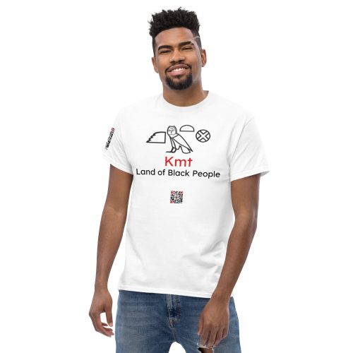 Kmt Written in Mdw Ntr (Hieroglyphs) T-shirt - Image 2