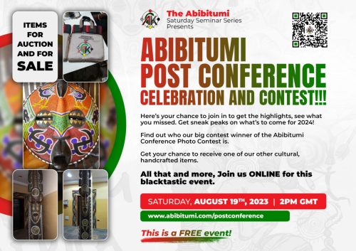 FREE! Abibitumi Post Conference Celebration, Contest and Auction!
