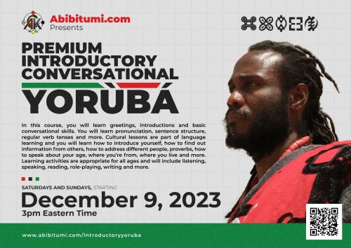 Premium Introductory Conversational Yoruba December 2023