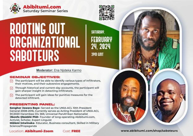 How to Identify and Remove Saboteurs from Afrikan Organizations