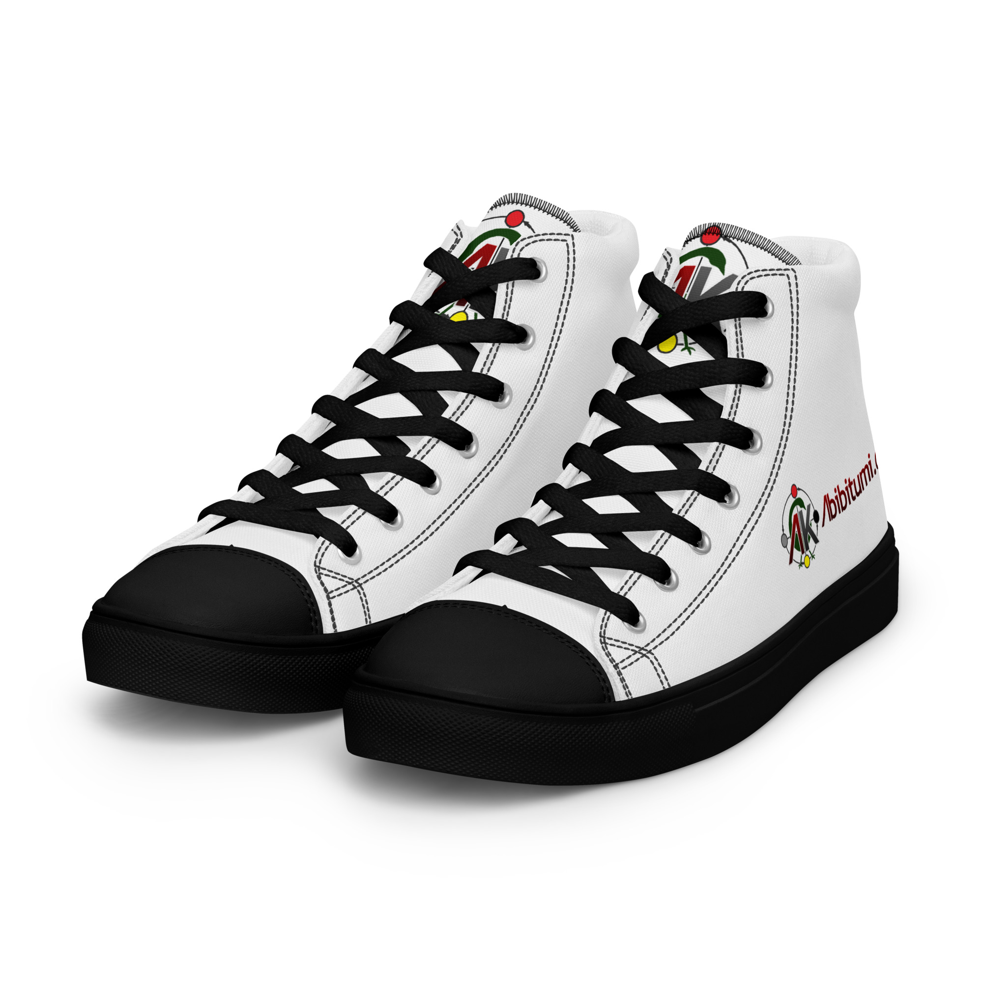 Men’s Abibitumi.com high top canvas shoes - Image 4