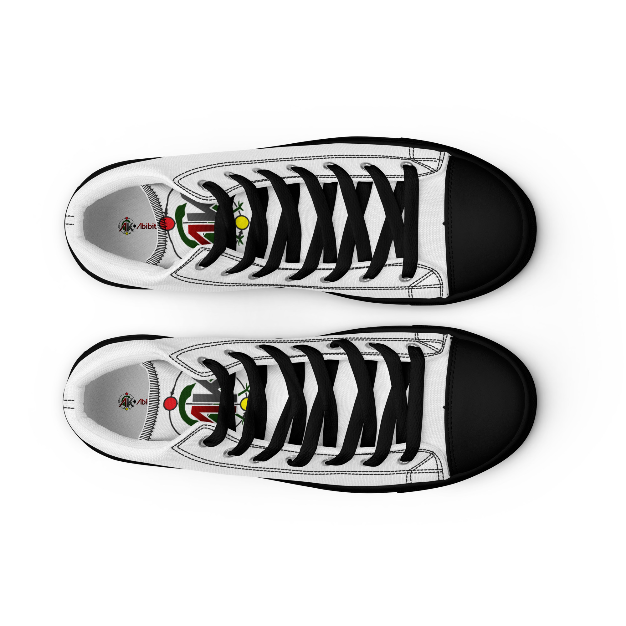 Men’s Abibitumi.com high top canvas shoes - Image 6