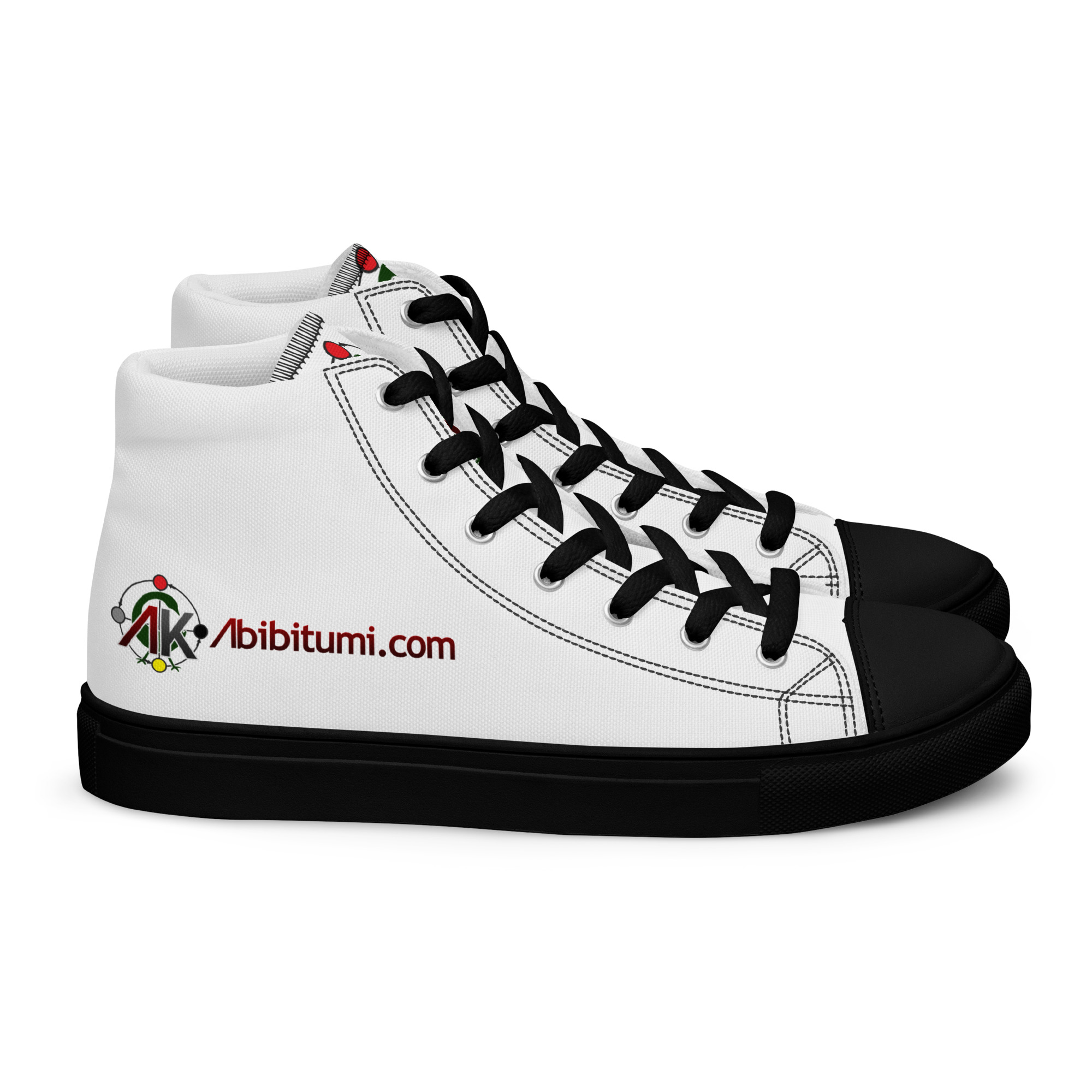 Men’s Abibitumi.com high top canvas shoes - Image 7