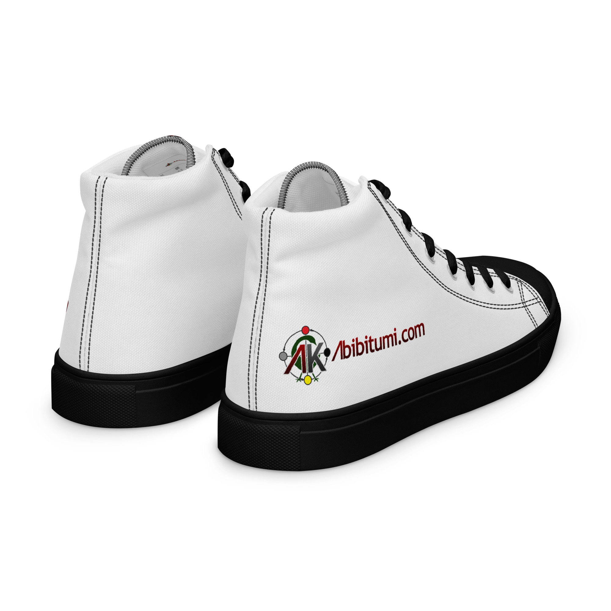Men’s Abibitumi.com high top canvas shoes - Image 8