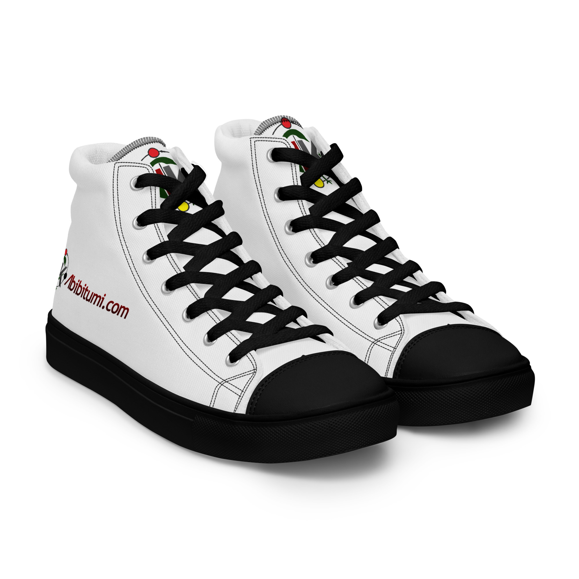 Men’s Abibitumi.com high top canvas shoes - Image 9