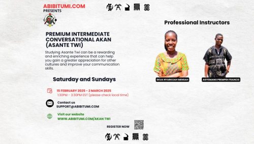 Premium Intermediate Conversational Akan (Asante Twi) Feb 2025