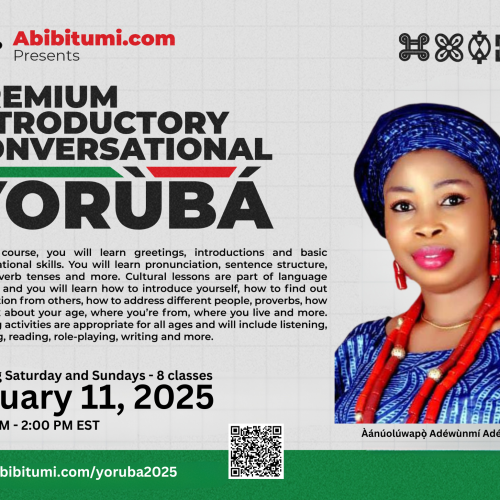 Premium Introductory Conversational Yorùbá January 2025