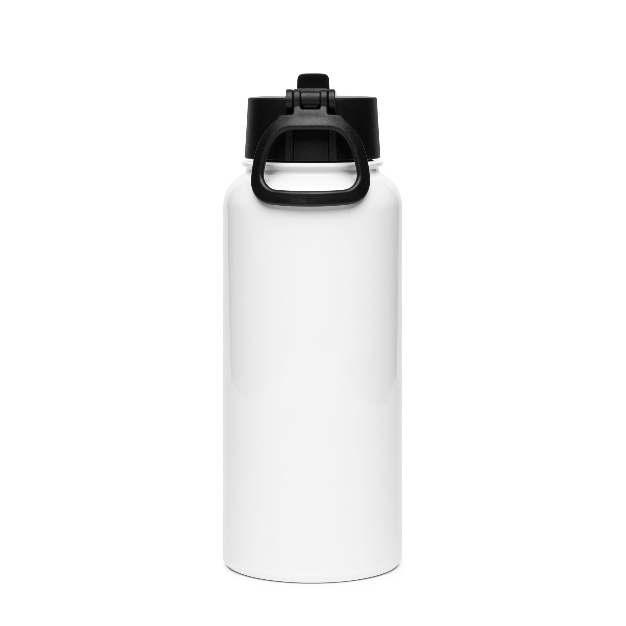 Make Kmt Black Again Stainless steel water bottle with a straw lid