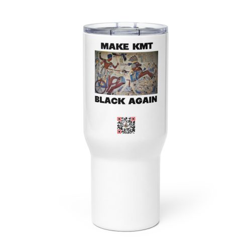 Make Kmt Black Again Travel mug with a handle