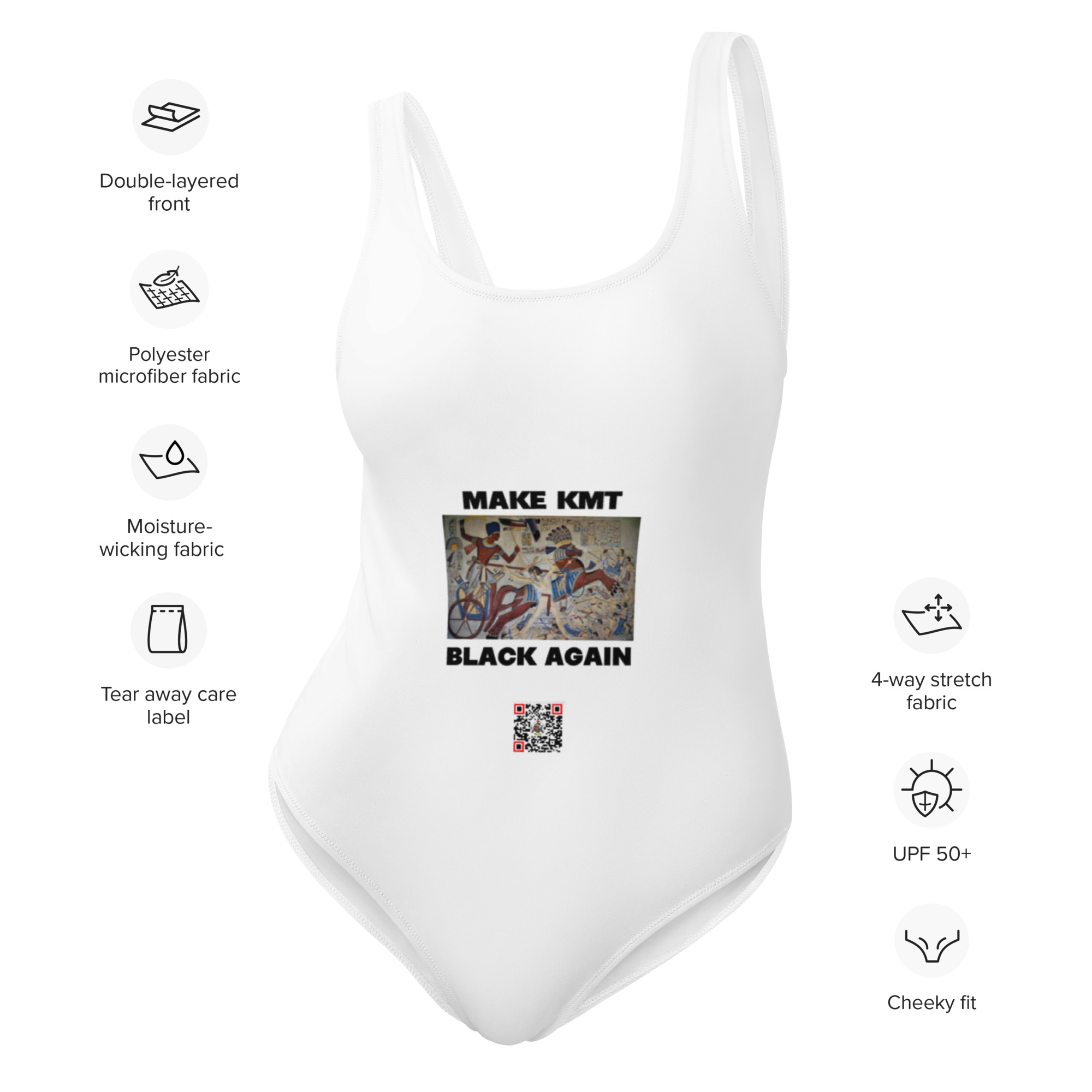 One-Piece Make Kmt Black Again Swimsuit