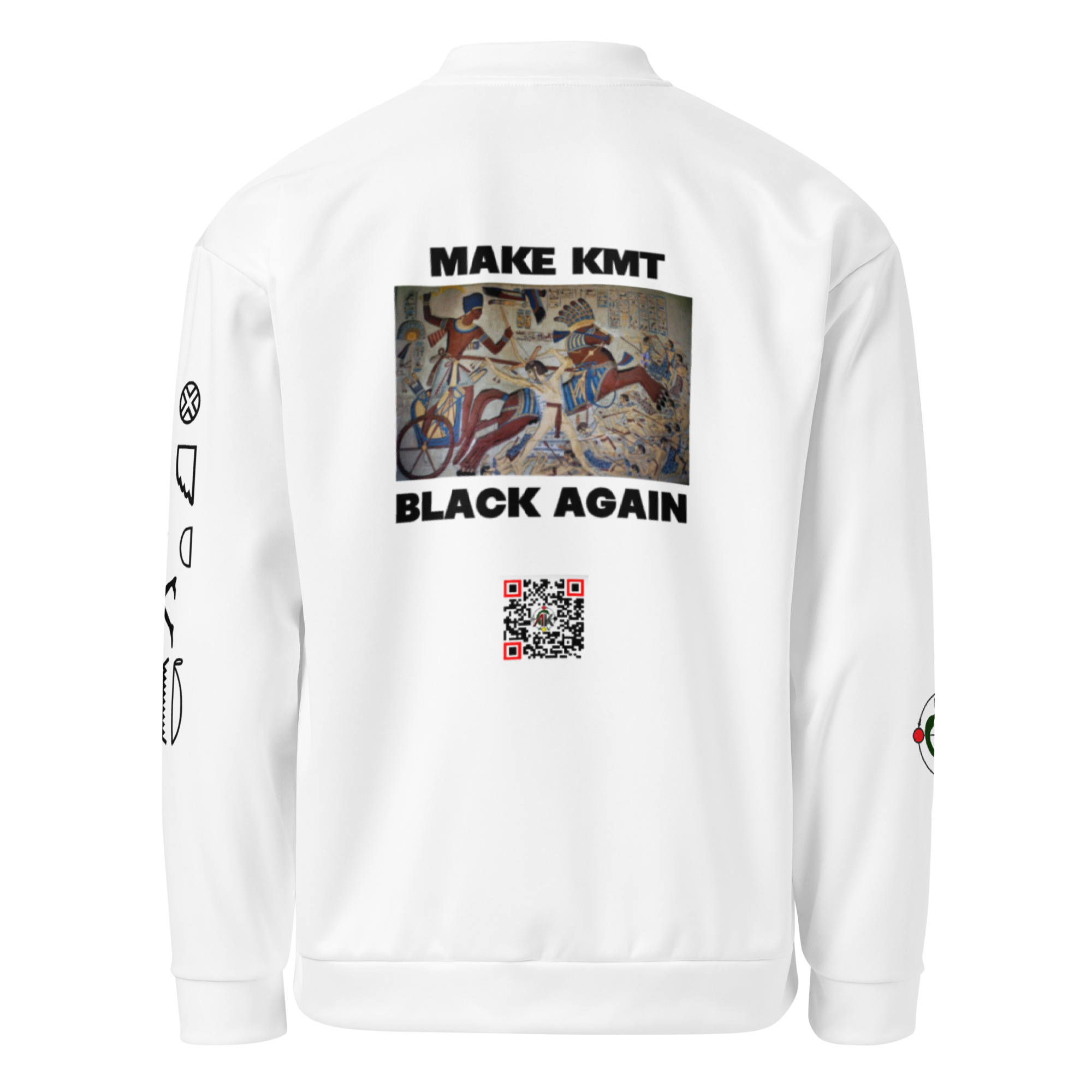 Make Kmt Black Again Unisex Bomber Jacket - Image 2