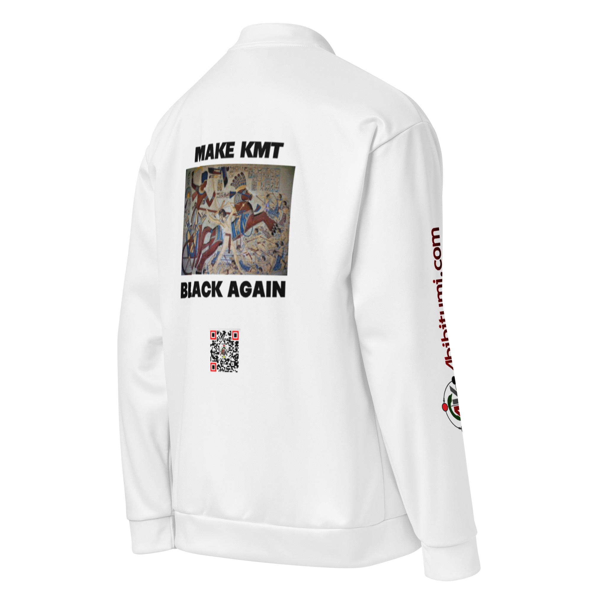 Make Kmt Black Again Unisex Bomber Jacket - Image 4