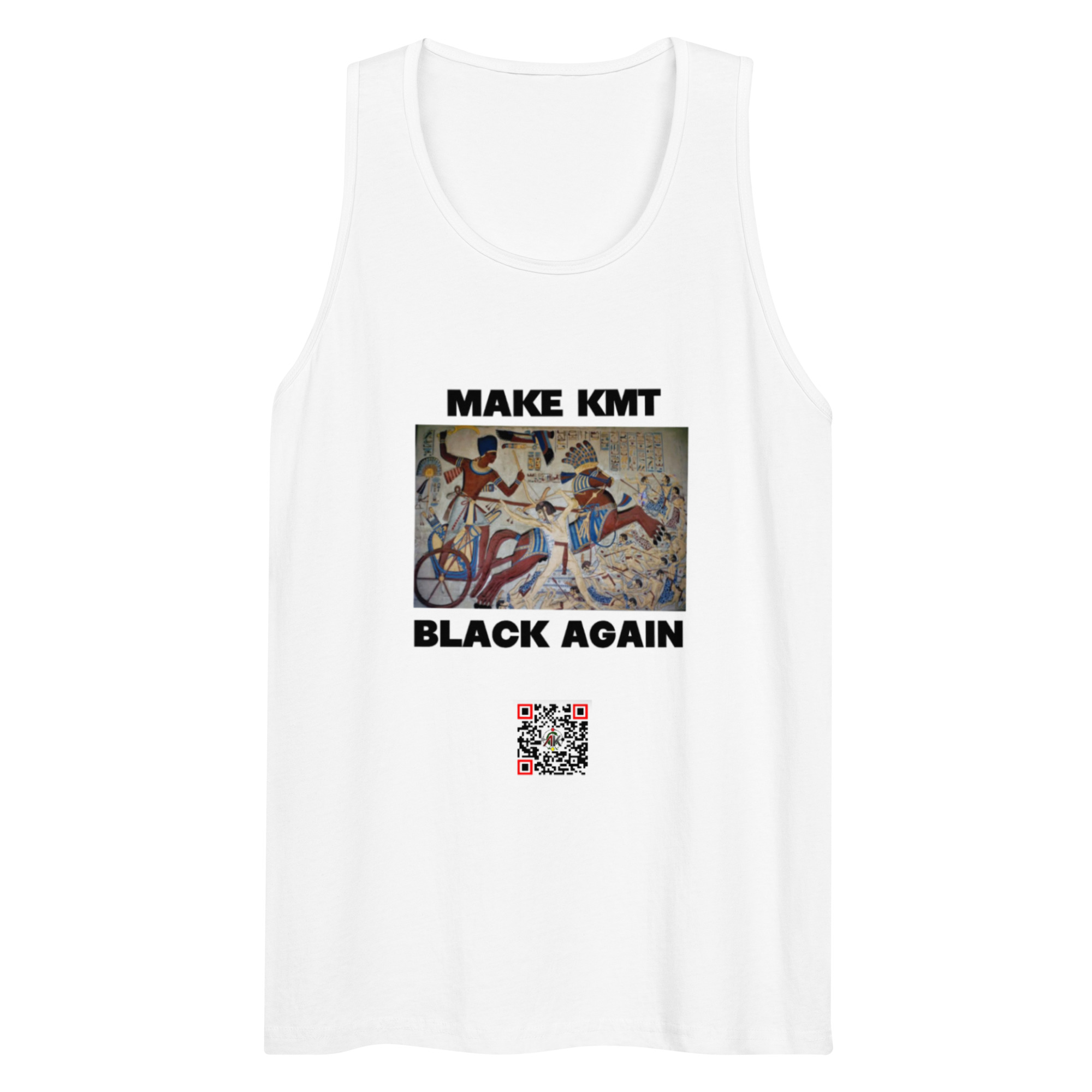 Men’s premium Make Kmt Black Again tank top