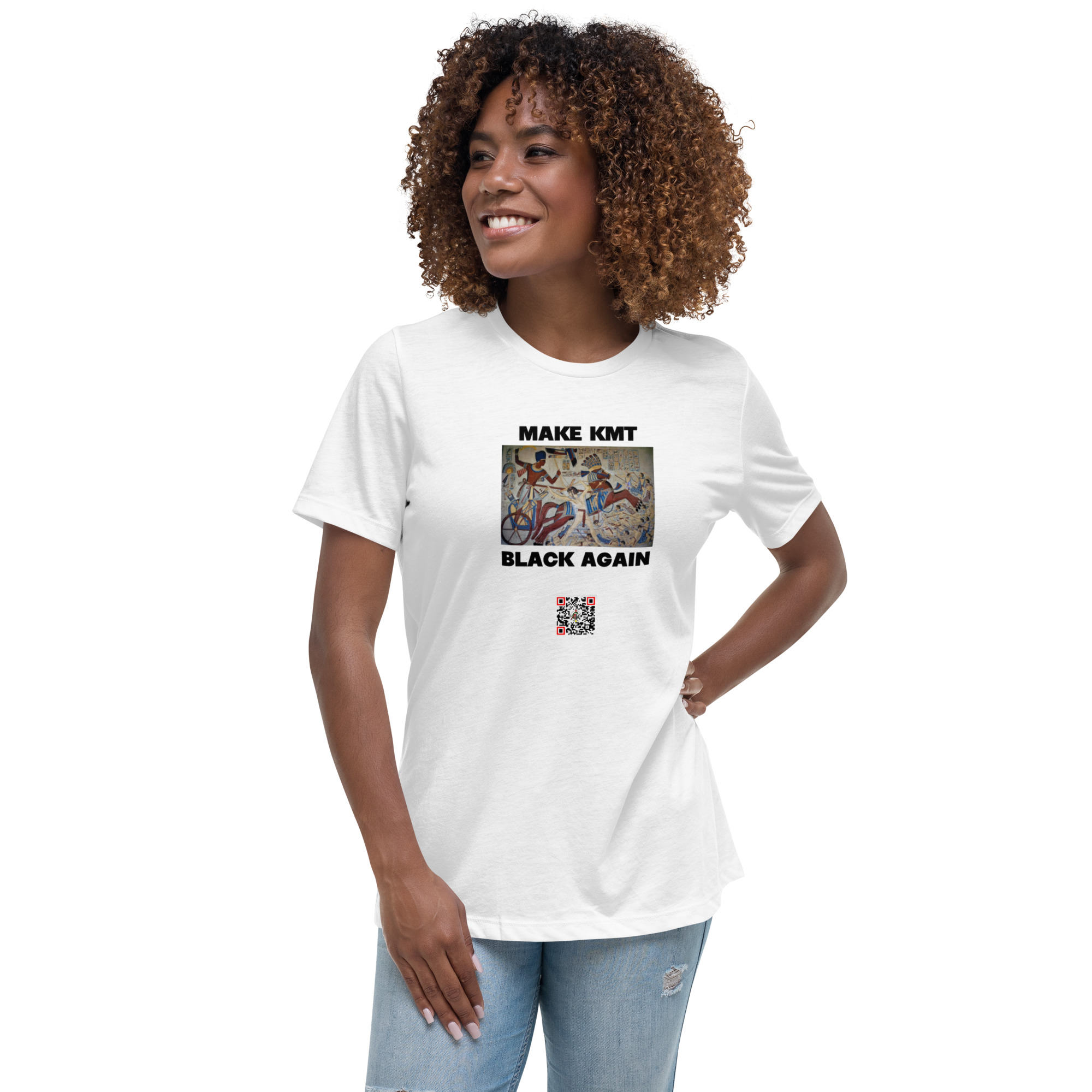 Women's Relaxed Make Kmt Black Again T-Shirt - Image 2
