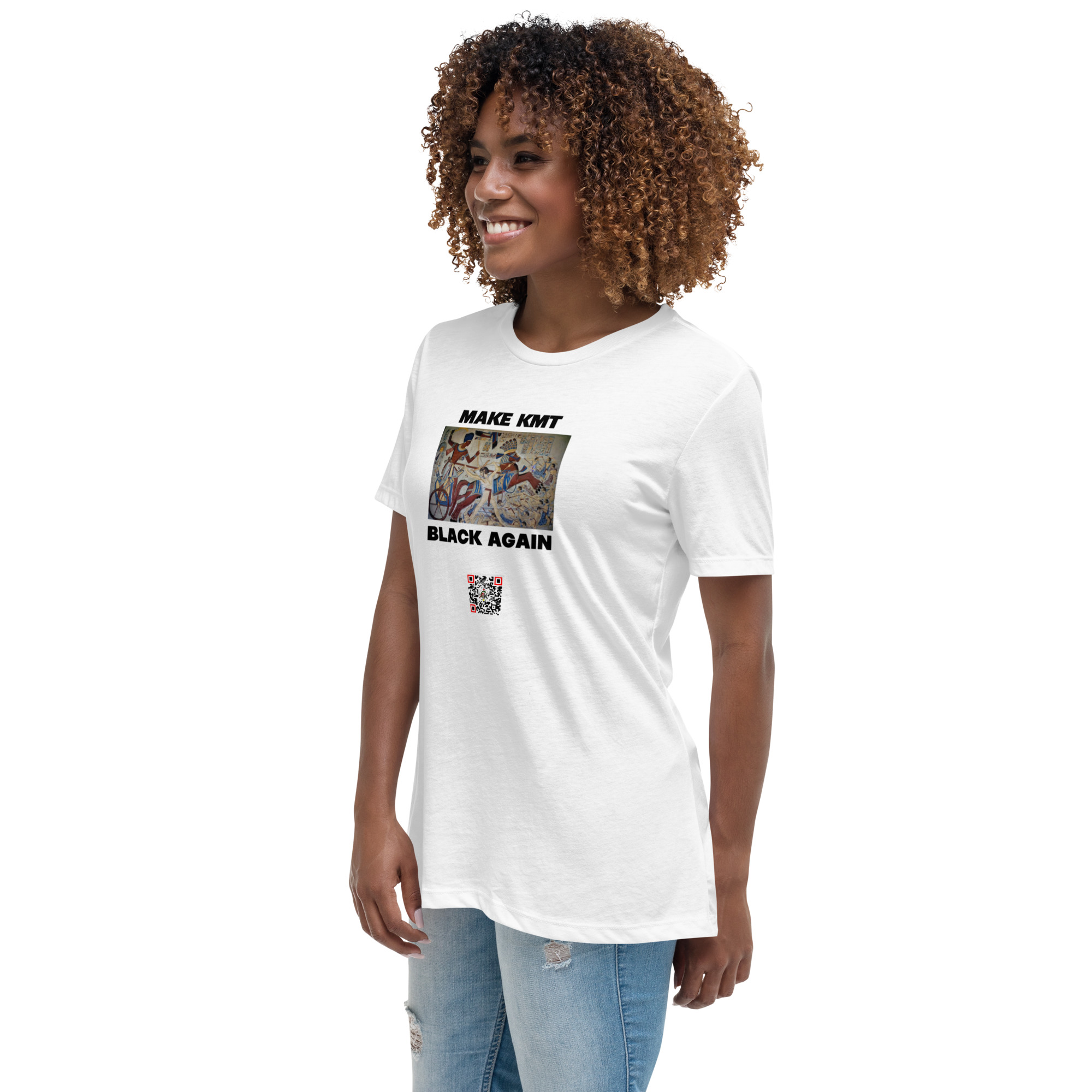 Women's Relaxed Make Kmt Black Again T-Shirt - Image 3