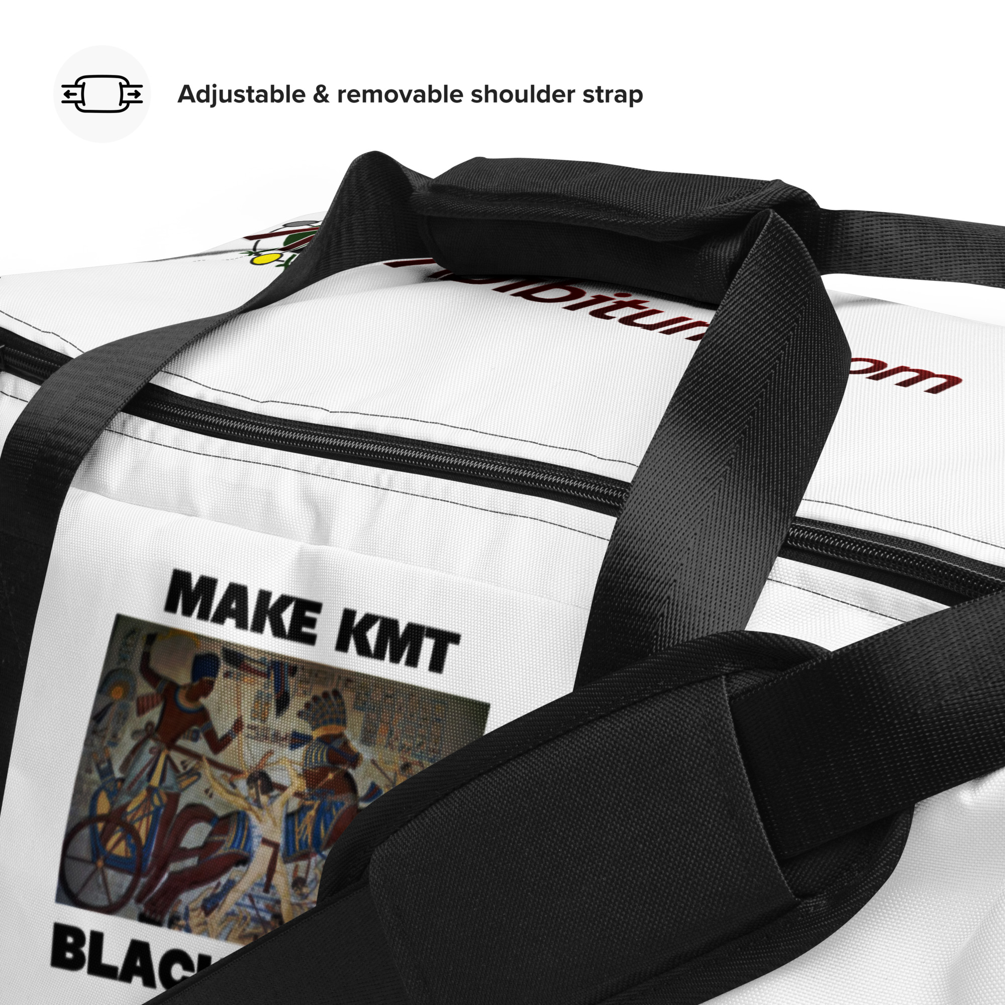 Make Kmt Black Again Duffle bag - Image 4