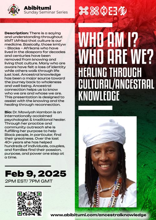 SSS - Who Am I? Who Are We ? - Healing Through Cultural and Ancestral Knowledge