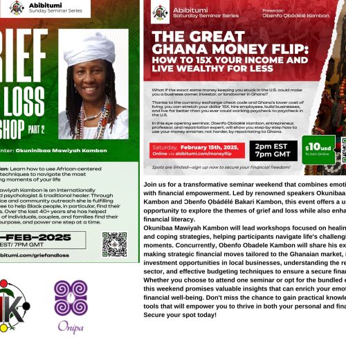 SSS Bundle - Grief and Loss plus The Great Ghana Money Flip
