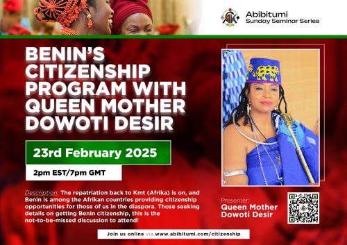 [Video Replay] Benin's Citizenship Program with Queen Mother Dr. Dòwòti Désir