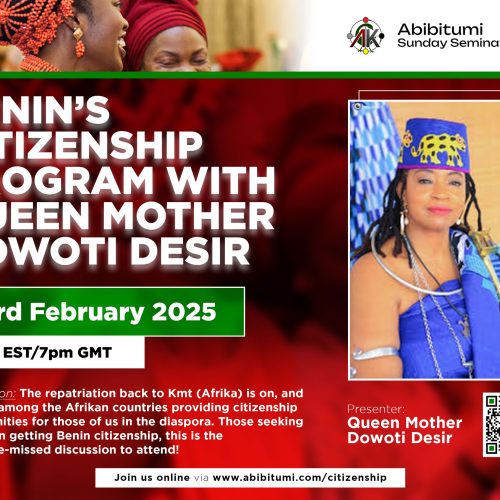 [Video Replay] Benin's Citizenship Program with Queen Mother Dr. Dòwòti Désir