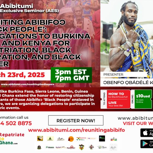 [Video Replay+Slides] Reuniting Abibifoɔ 'Black People': Delegations to Burkina Faso and Kenya for Repatriation, Black Liberation, and Black Power!