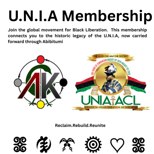 Abibitumi Membership – Universal Negro Improvement Association (U.N.I.A.)