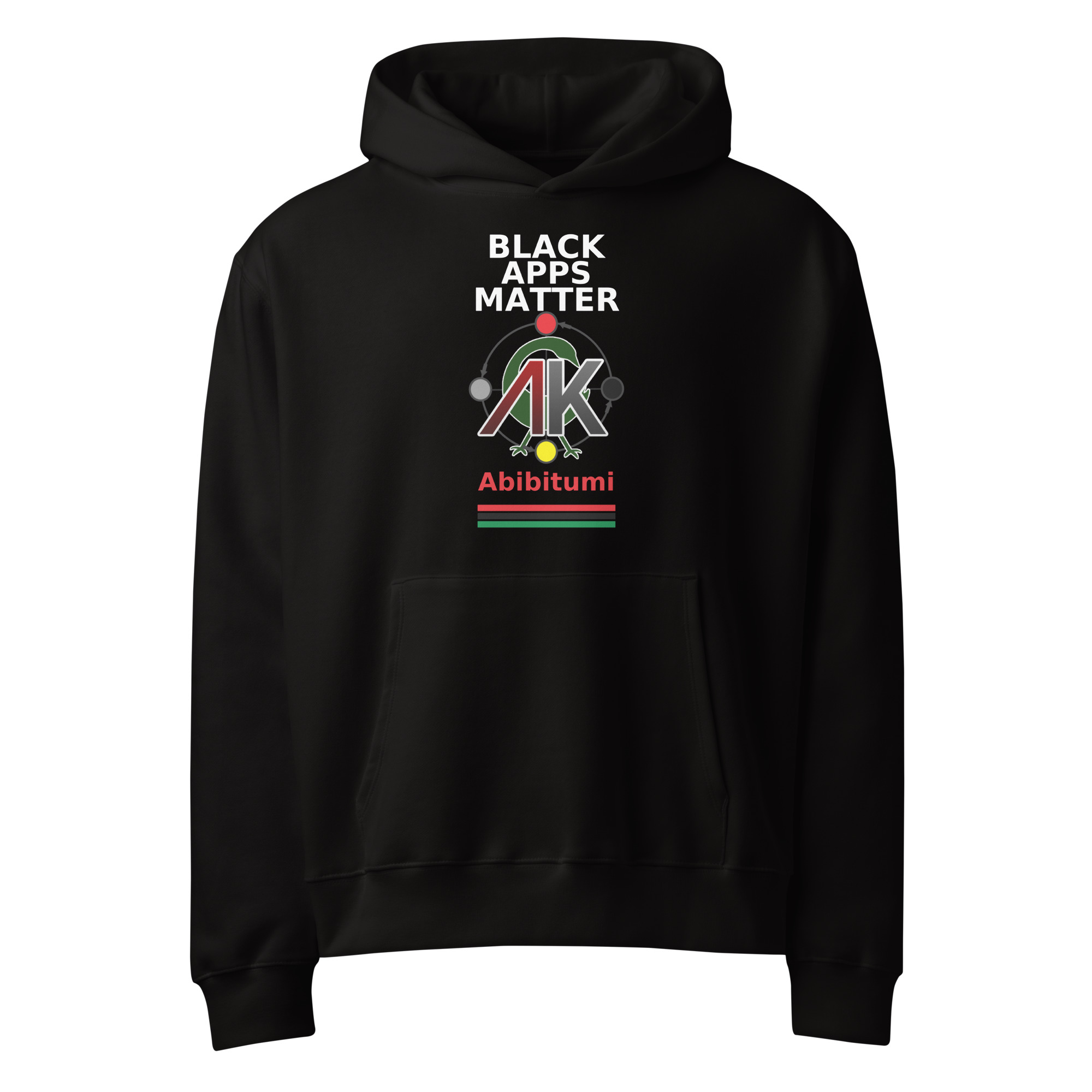 BLACK APPS MATTER Abibitumi Oversized heavyweight hoodie