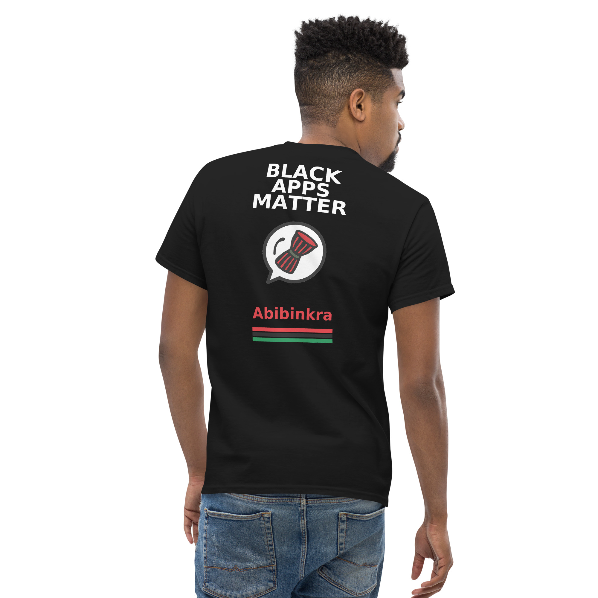 BLACK APPS MATTER Abibinkra Unisex classic tee - Image 3