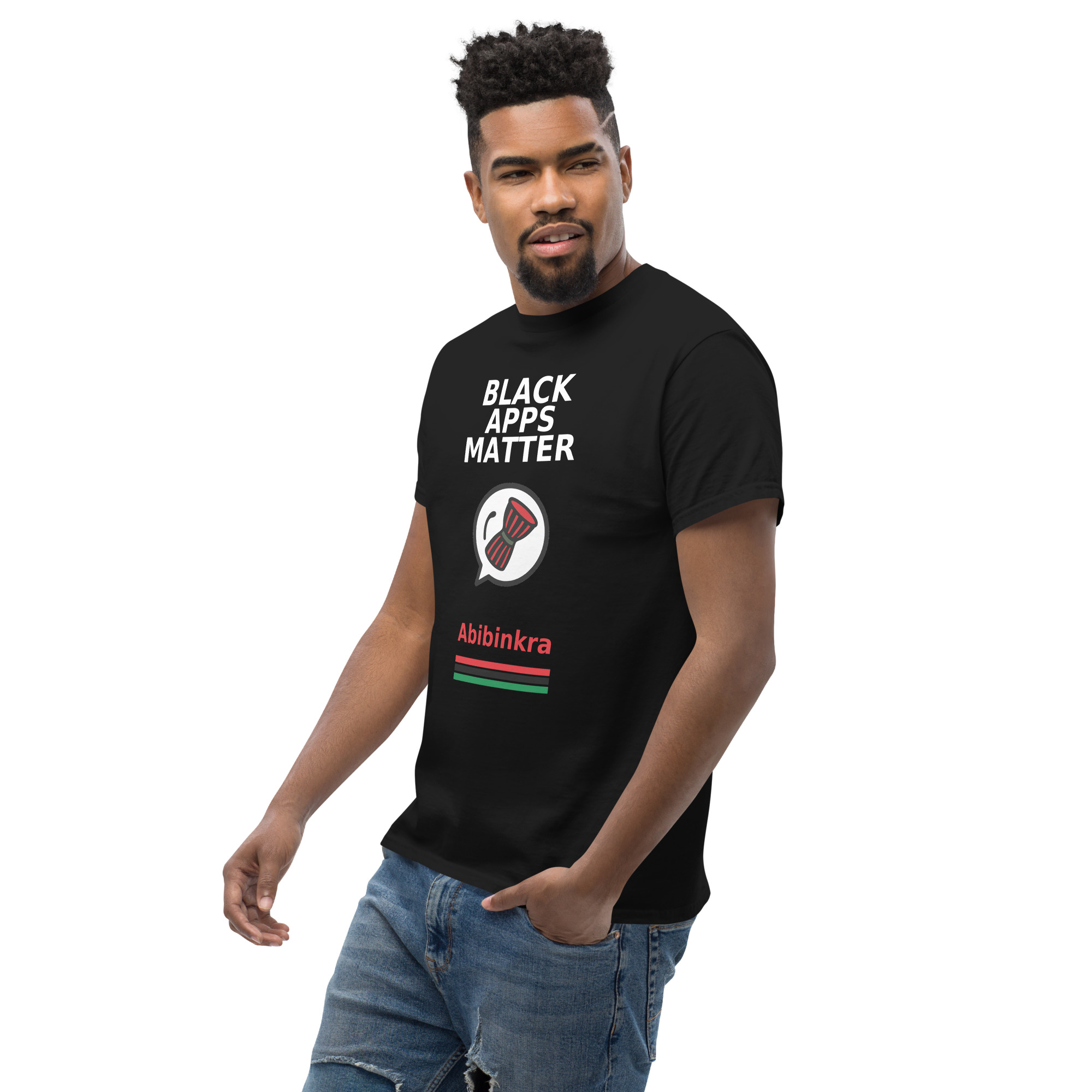 BLACK APPS MATTER Abibinkra Unisex classic tee - Image 5
