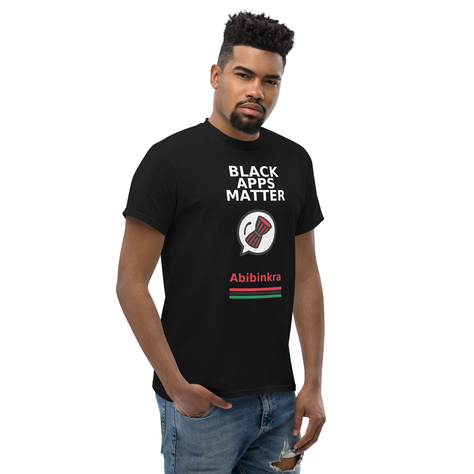 BLACK APPS MATTER Abibinkra Unisex classic tee - Image 7