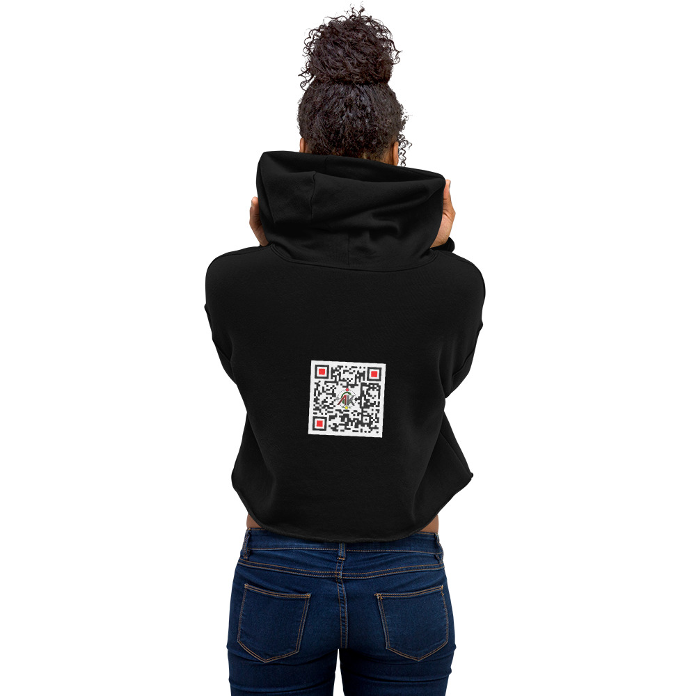 BLACK APPS MATTER Abibinkra Crop Hoodie - Image 2