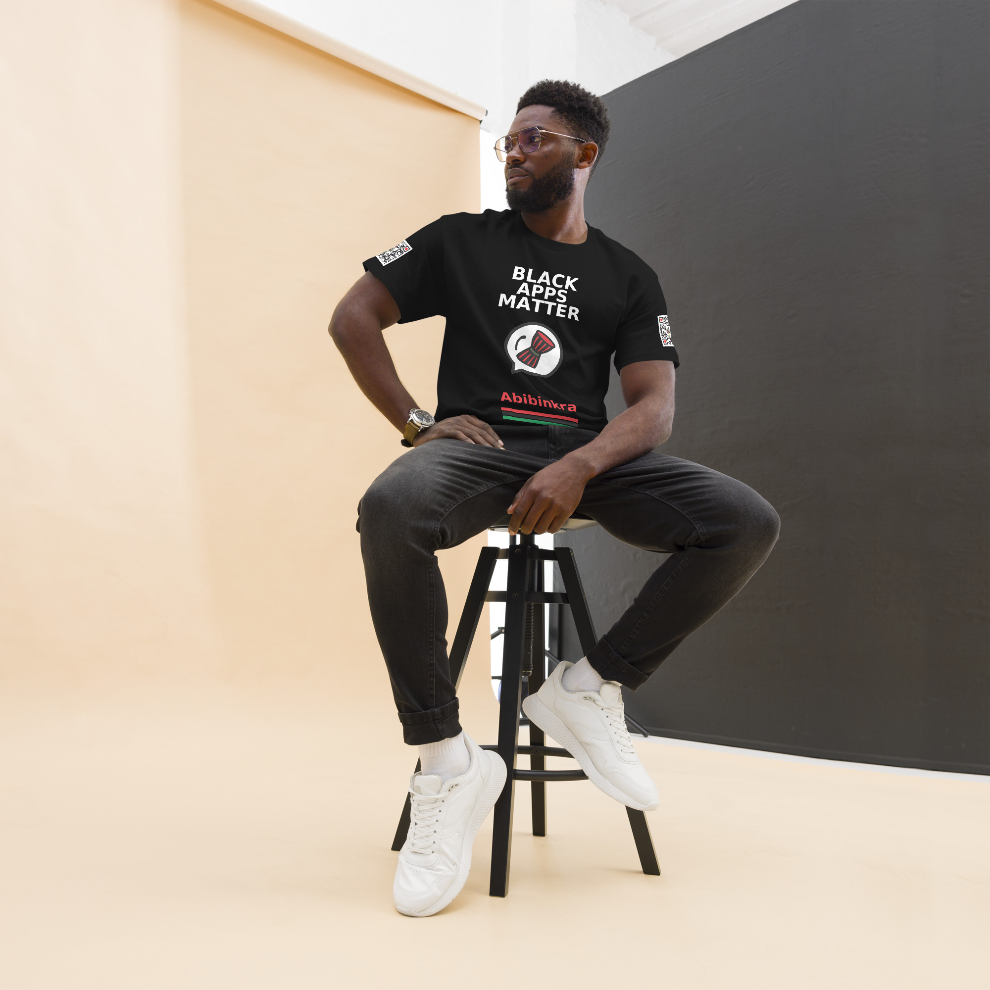 BLACK APPS MATTER Abibinkra Unisex classic tee - Image 8