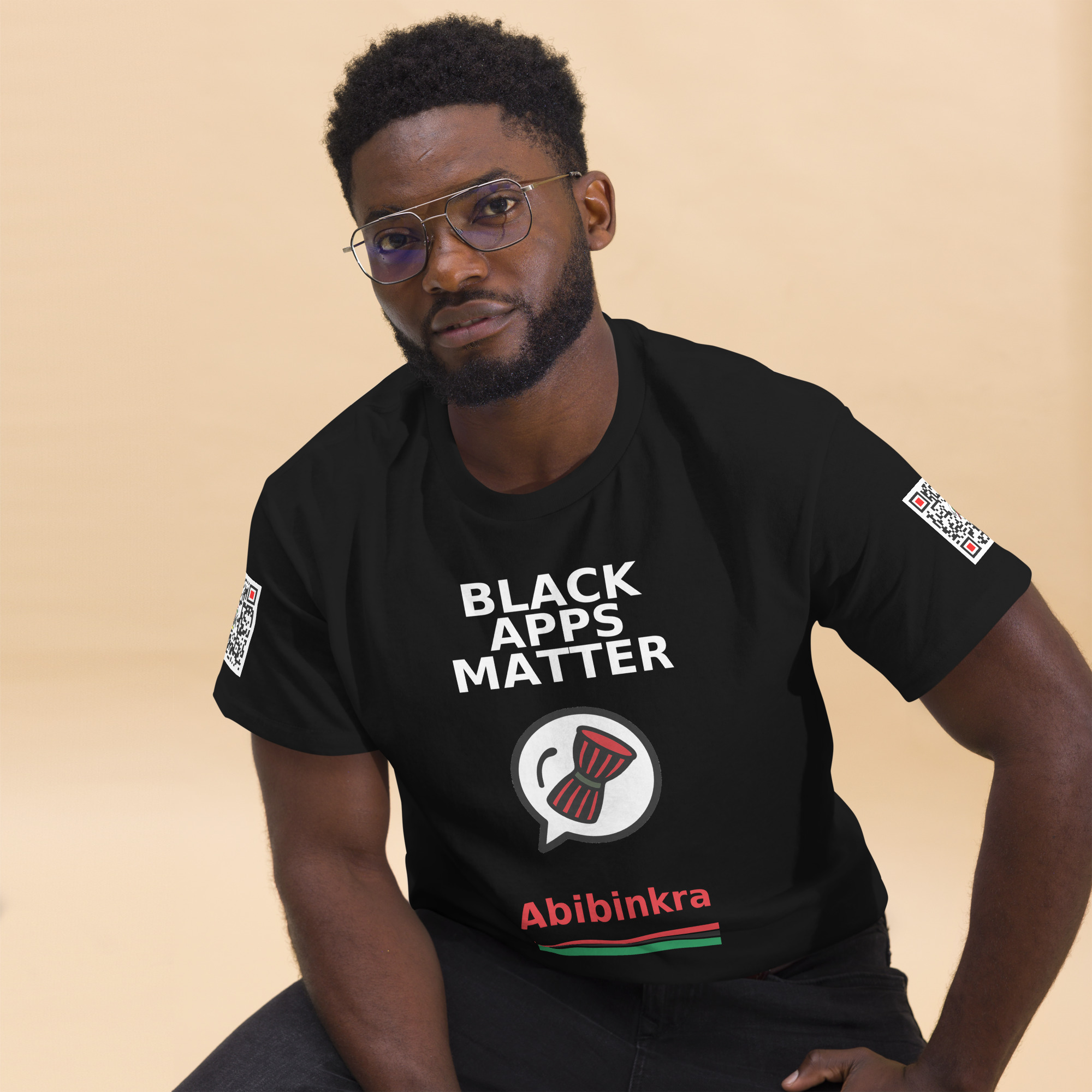 BLACK APPS MATTER Abibinkra Unisex classic tee - Image 9