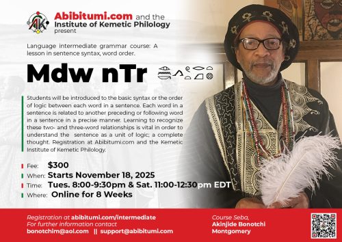 Mdw nTr Language intermediate Grammar - Seba Bonotchi Montgomery