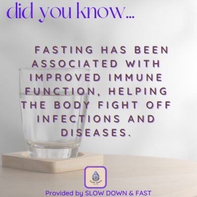 Slow Down and Fast - Benefits