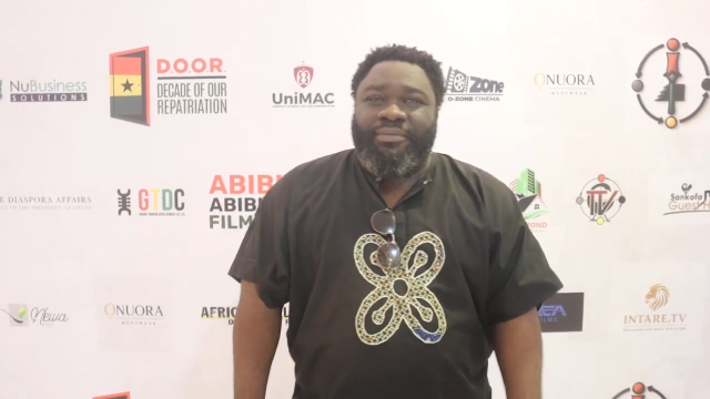 Celebrated Writer Selikem Geni at the Abibitumi Abibifahodie Film Festival