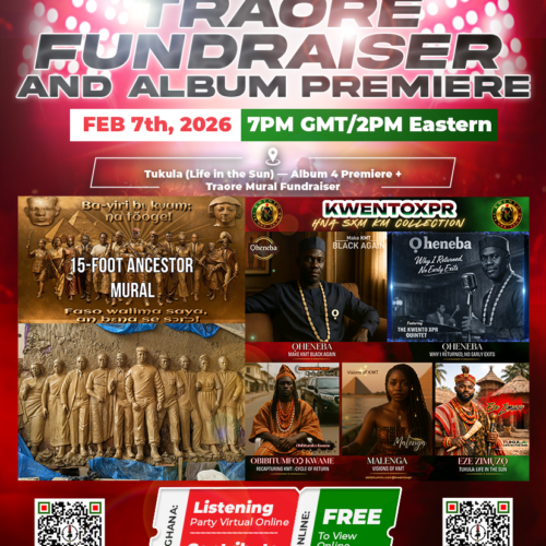 Abibitumi Traoré Fundraiser & Album Premiere (Kwento xpr Listening Party) Tukula (Life in the Sun) — Album 4 Premiere