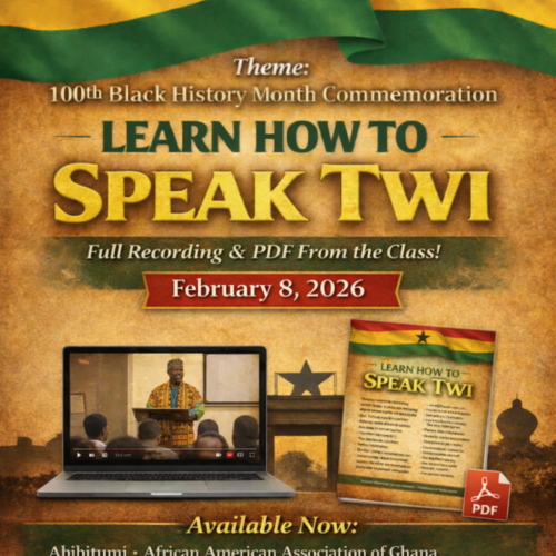 [Video Recording+PDFs] Learn How to Speak Twi (Introductory Class in Language, Culture & Heritage) Feb 8, 2026