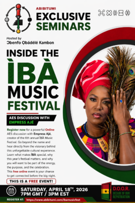 Exclusive seminar with Empress Ajé